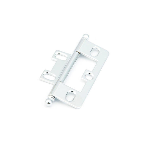 Schaub and Company 1100B-26 Non-Mortise Ball Tip 2-1/2" x 7/8" Cabinet Hinge Cabinet Knob Chrome
