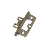 Schaub and Company 1100B-ALB Non-Mortise Ball Tip 2-1/2" x 7/8" Cabinet Hinge Cabinet Knob Antique Light Brass