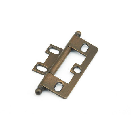 Schaub and Company 1100B-ASBZ Non-Mortise Ball Tip 2-1/2" x 7/8" Cabinet Hinge Cabinet Knob Aspen Bronze