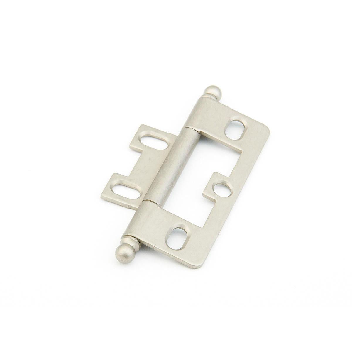 Schaub and Company 1100B-DN Non-Mortise Ball Tip 2-1/2" x 7/8" Cabinet Hinge Cabinet Knob Distressed Nickel
