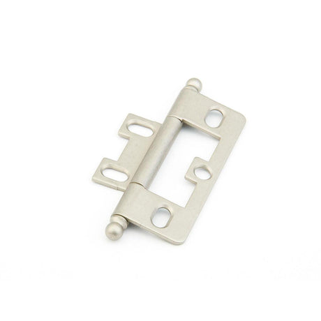 Schaub and Company 1100B-DN Non-Mortise Ball Tip 2-1/2" x 7/8" Cabinet Hinge Cabinet Knob Distressed Nickel