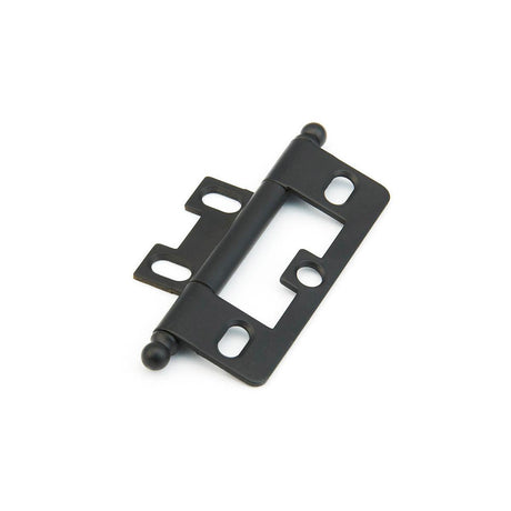 Schaub and Company 1100B-FB Non-Mortise Ball Tip 2-1/2" x 7/8" Cabinet Hinge Cabinet Knob Matte Black