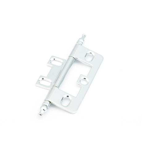 Schaub and Company 1100M-26 Minaret Tip Non-Mortise 2-1/2" x 7/8" Cabinet Hinge Cabinet Knob Chrome