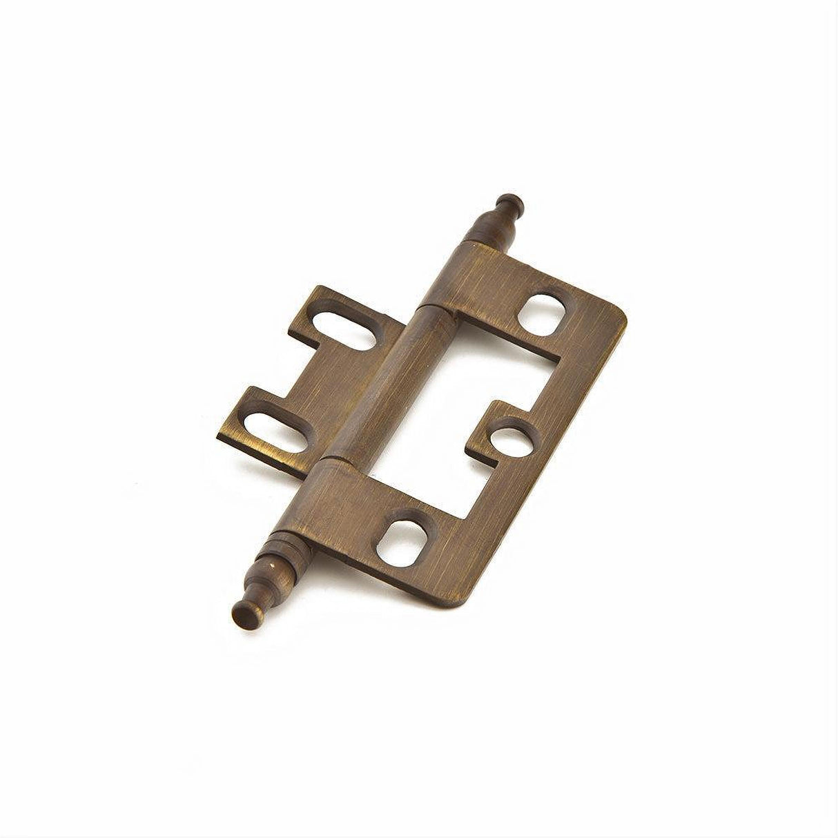 Schaub and Company 1100M-ALB Minaret Tip Non-Mortise 2-1/2" x 7/8" Cabinet Hinge Cabinet Knob Antique Light Brass