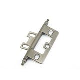 Schaub and Company 1100M-AN Minaret Tip Non-Mortise 2-1/2" x 7/8" Cabinet Hinge Cabinet Knob Antique Nickel