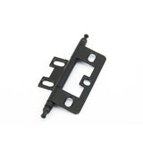 Schaub and Company 1100M-FB Minaret Tip Non-Mortise 2-1/2" x 7/8" Cabinet Hinge Cabinet Knob Matte Black