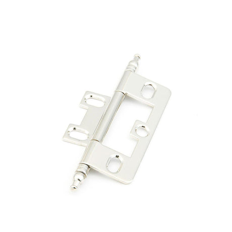 Schaub and Company 1100M-PN Minaret Tip Non-Mortise 2-1/2" x 7/8" Cabinet Hinge Cabinet Knob Polished Nickel