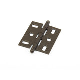 Schaub and Company 1111B-10B Ball Tip Mortise 2" x 3/4" Cabinet Hinge Cabinet Knob Oil Rubbed Bronze
