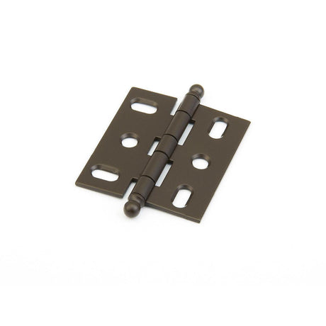 Schaub and Company 1111B-10B Ball Tip Mortise 2" x 3/4" Cabinet Hinge Cabinet Knob Oil Rubbed Bronze