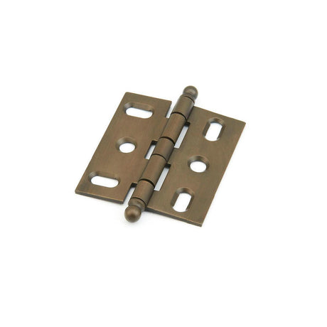 Schaub and Company 1111B-ASBZ Ball Tip Mortise 2" x 3/4" Cabinet Hinge Cabinet Knob Aspen Bronze