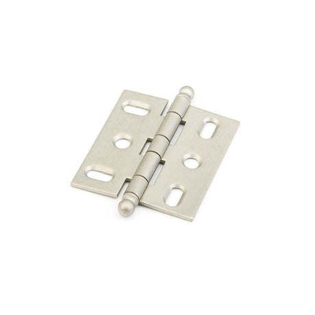 Schaub and Company 1111B-DN Ball Tip Mortise 2" x 3/4" Cabinet Hinge Cabinet Knob Distressed Nickel