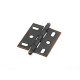 Schaub and Company 1111B-MIBZ Ball Tip Mortise 2" x 3/4" Cabinet Hinge Cabinet Knob Michelangelo Bronze