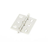 Schaub and Company 1111B-PN Ball Tip Mortise 2" x 3/4" Cabinet Hinge Cabinet Knob Polished Nickel