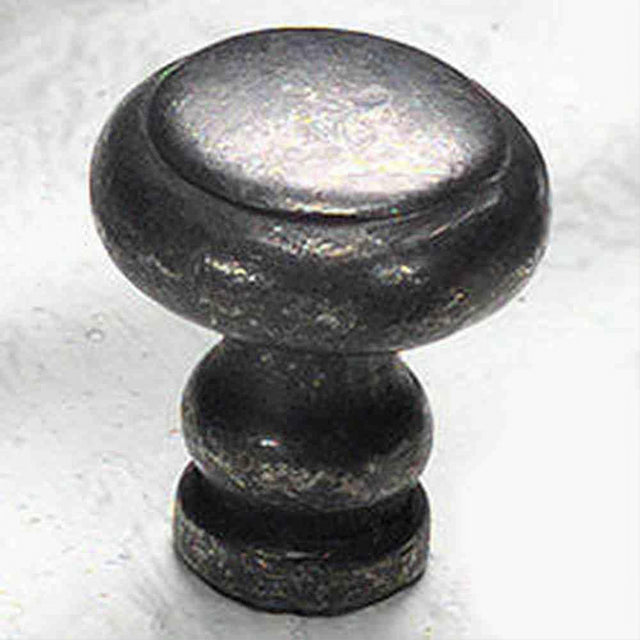 Schaub and Company 132-DP Artifex Design Round Cabinet Knob With 1-1/8" Diameter Cabinet Pull Dark Pewter