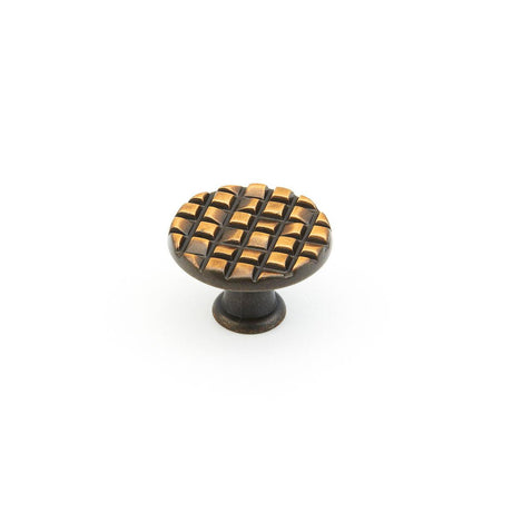 Schaub and Company 2370-FAB 1-1/8" diameter Mosaic Small Round Cabinet Knob French Antique