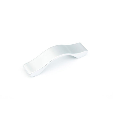 Schaub and Company 244-064-M26 Italian Designs Collection Wave Series Cabinet Arch Cabinet Pull Matte Chrome / 64mm
