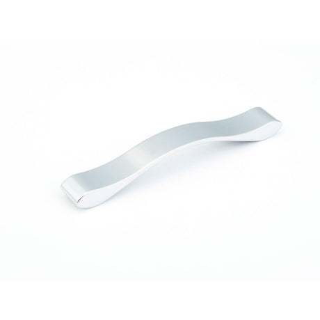 Schaub and Company 244-160-M26 Italian Designs Collection Wave Series Cabinet Arch Cabinet Pull Matte Chrome / 160mm