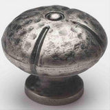 Schaub and Company 250-VN Siena Design Round Cabinet Knob With 1-3/8" Diameter Vibra Nickel