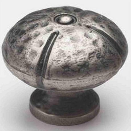 Schaub and Company 250-VN Siena Design Round Cabinet Knob With 1-3/8" Diameter Vibra Nickel