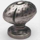 Schaub and Company 252-VN Siena Design Oval Cabinet Knob With 1-1/4" Diameter Cabinet Pull Vibra Nickel