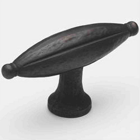 Schaub and Company 253-ABZ Siena Design Oval Cabinet Knob With 2-7/8" Diameter Ancient Bronze