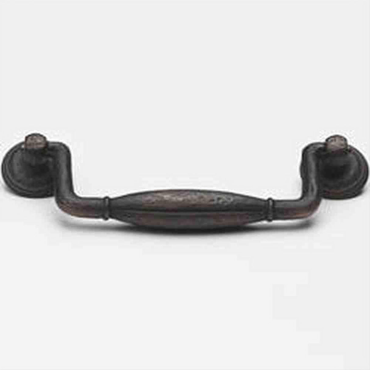 Schaub and Company 258-ABZ Siena Design Drop Cabinet Pull With 5" Center to Center Ancient Bronze