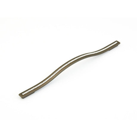 Schaub and Company 303-MBZ Skye Vale Collection 288 / 320 mm Center Cabinet Pull with Crystal Inlay Milano Bronze