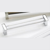 Schaub and Company 316-26-CL Positano Collection 128 mm Center Cabinet Bar Cabinet Pull Chrome Clear
