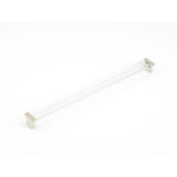Schaub and Company 318-15-CL Positano Collection 320 mm Center Cabinet Bar Cabinet Pull Satin Nickel Clear