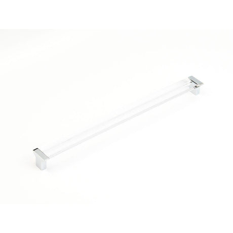 Schaub and Company 318-26-CL Positano Collection 320 mm Center Cabinet Bar Cabinet Pull Chrome Clear