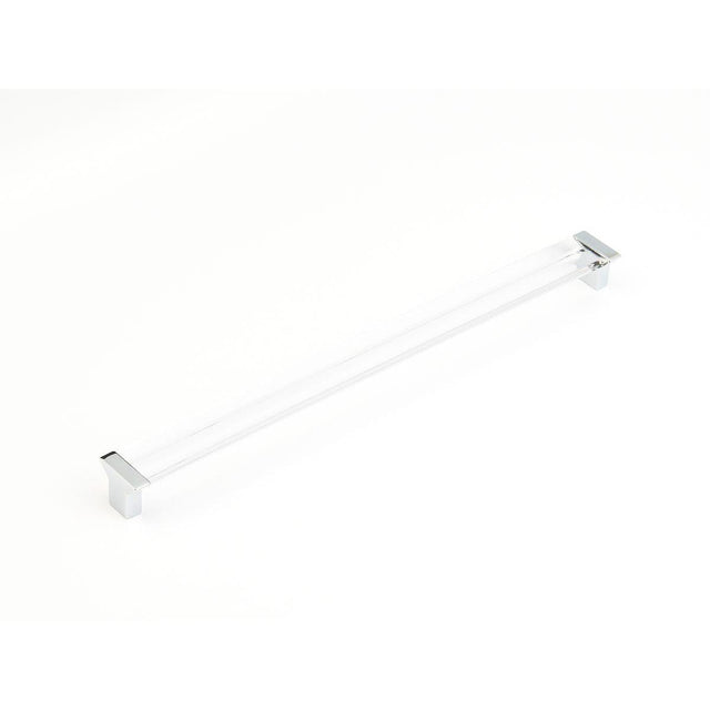 Schaub and Company 318-26-CL Positano Collection 320 mm Center Cabinet Bar Cabinet Pull Chrome Clear