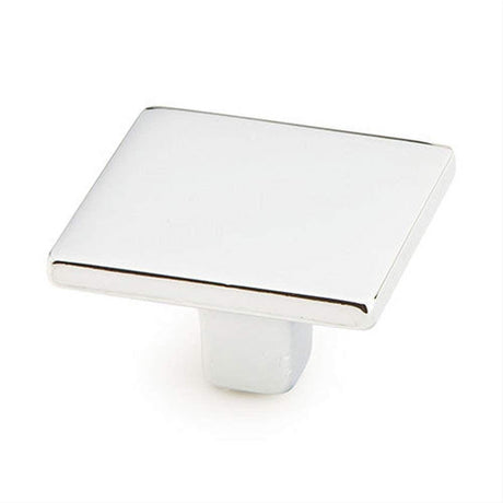 Schaub and Company 360-26 1-3/8" diameter Armadio Square Cabinet Knob Bright Chrome