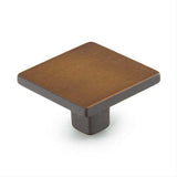 Schaub and Company 360-BRBZ 1-3/8" diameter Armadio Square Cabinet Knob Bronze