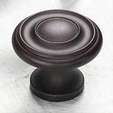 Schaub and Company 703-10B Solid Traditional Design Mushroom Cabinet Knob With 1-1/4" Diameter Oil Rubbed Bronze