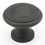 Schaub and Company 703-DBZ Solid Traditional Design Mushroom Cabinet Knob With 1-1/4" Diameter Distressed Bronze