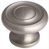 Schaub and Company 704-15 Solid Traditional Design Mushroom Cabinet Knob With 1-1/2" Diameter Satin Nickel