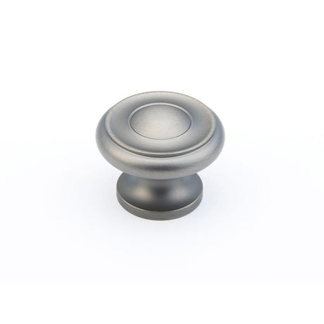 Schaub and Company 704-AN Solid Traditional Design Mushroom Cabinet Knob With 1-1/2" Diameter Antique Nickel