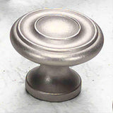 Schaub and Company 704-DN Solid Traditional Design Mushroom Cabinet Knob With 1-1/2" Diameter Distressed Nickel