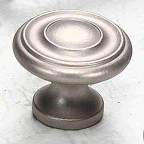 Schaub and Company 704-DN Solid Traditional Design Mushroom Cabinet Knob With 1-1/2" Diameter Distressed Nickel