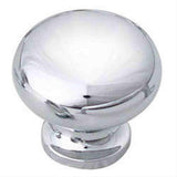 Schaub and Company 706-26 Solid Traditional Design Mushroom Cabinet Knob With 1-1/4" Diameter Chrome
