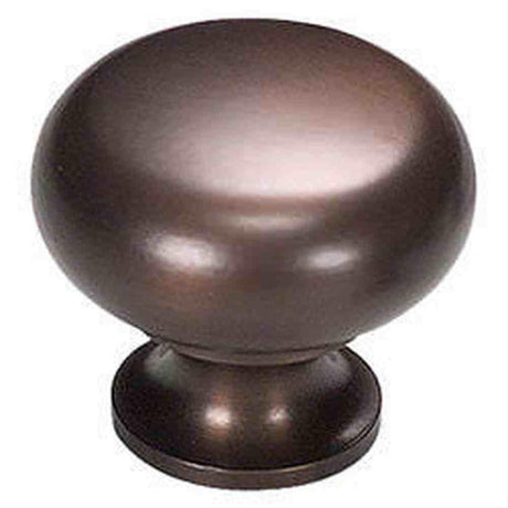 Schaub and Company 706-AsBZ Solid Traditional Design Mushroom Cabinet Knob With 1-1/4" Diameter Aspen Bronze