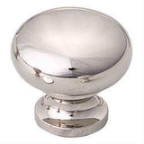 Schaub and Company 706-PN Solid Traditional Design Mushroom Cabinet Knob With 1-1/4" Diameter Polished Nickel
