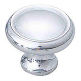 Schaub and Company 711-26 Solid Traditional Design Mushroom Cabinet Knob With 1-1/4" Diameter Chrome