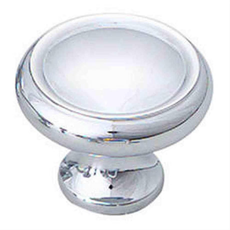 Schaub and Company 711-26 Solid Traditional Design Mushroom Cabinet Knob With 1-1/4" Diameter Chrome