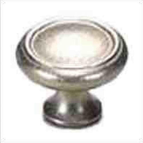 Schaub and Company 711-DN Solid Traditional Design Mushroom Cabinet Knob With 1-1/4" Diameter Distressed Nickel