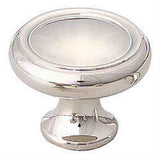 Schaub and Company 711-PN Solid Traditional Design Mushroom Cabinet Knob With 1-1/4" Diameter Polished Nickel