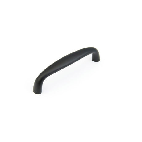 Schaub and Company 721-FB Solid Traditional Design Cabinet Pull With 3" Center to Center Flat Black
