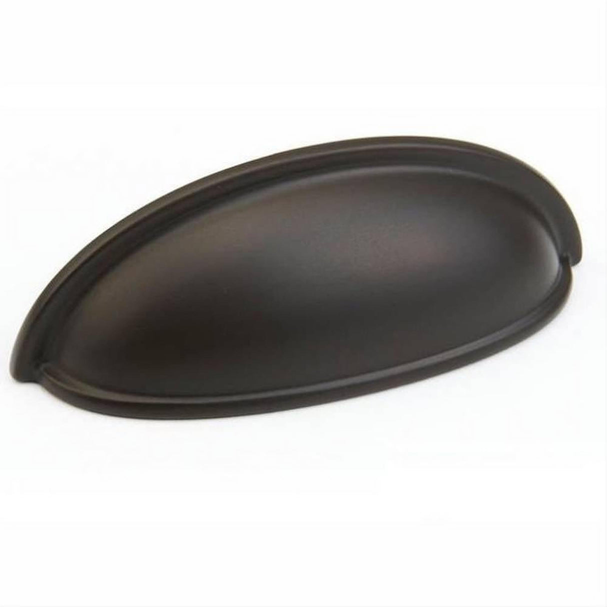 Schaub and Company 730-10B Solid Traditional Design Cup Cabinet Pull With 3" Center to Center Oil Rubbed Bronze