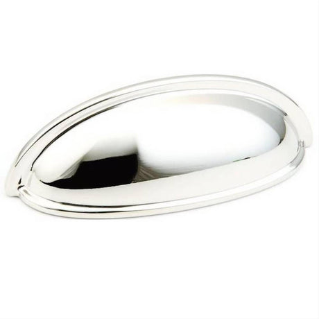 Schaub and Company 730-PN Solid Traditional Design Cup Cabinet Pull With 3" Center to Center Polished Nickel