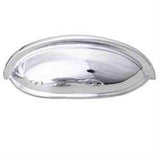 Schaub and Company 731-26 Solid Traditional Design Cup Cabinet Pull With 3" Center to Center Chrome